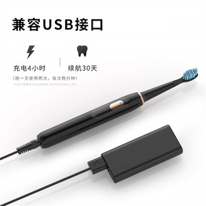 Cepillo de dientes eléctrico Fairywill Sonic recargable de 801Mh a 1000Mh IpX7, cerdas suaves impermeables para adultos - Product Image 2