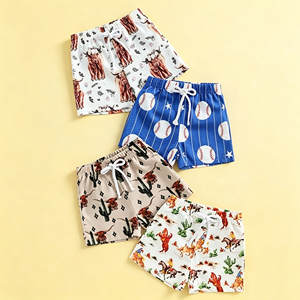 Shorts <span class=keywords><strong>de</strong></span> <span class=keywords><strong>bain</strong></span> pour garçons, personnalisables avec logo OEM ODM, séchage rapide, pour enfants, pour les vacances, pour la plage - Product Image 2