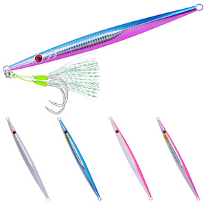 Señuelo <span class=keywords><strong>de</strong></span> Pesca <span class=keywords><strong>de</strong></span> Larga Distancia, Jig para Pesca Marina, Tira Larga <span class=keywords><strong>de</strong></span> Arrastre Rápido, Acero Inoxidable, Cebo Vivo, 60-300g, Hundimiento Rápido, Movimiento Lento - Product Image 1