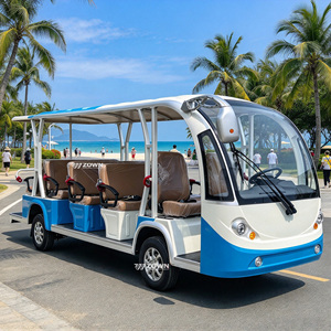 Bus électrique touristique certifié CE ZOWN, navette confortable pour le transport dans les parcs, les stations balnéaires et les attractions - Product Image 1