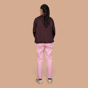 Pantalon Jeggings Décontracté Femme Extensible Personnalisé 100% Coton Écologique Respirant Taille Haute Longueur Intégrale - Product Image 5