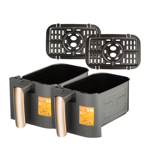 Freidora de Aire Doble Inteligente con Pantalla Táctil para el Hogar, Horno Eléctrico con 2 Cestas Independientes - ¡Gran Oferta! - Product Image 3