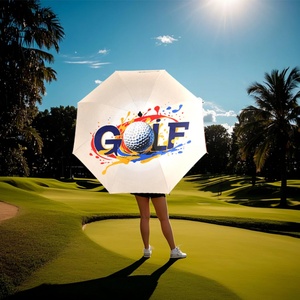 Wholesale 54 Inch Straight Portable Lightweight Windproof Travel Golf <b>Umbrella</b> for Men Women Customizable Logo Business Use - Product Image 2