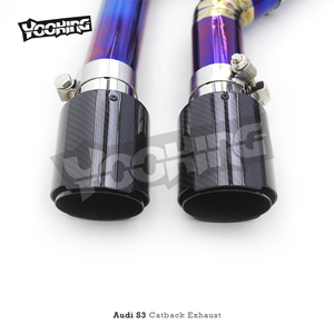 Tubo de <span class=keywords><strong>Escape</strong></span> de Titanio Valvetronic para Auto Audi S3 <span class=keywords><strong>2</strong></span>.0T 2015-2013, Silenciador de <span class=keywords><strong>Escape</strong></span>, Sistema de <span class=keywords><strong>Escape</strong></span> Catback - Product Image 4