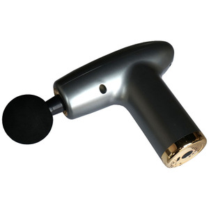 Mini pistolet de massage électrique portable, gris argenté, 12 niveaux de vitesse, moteur sans balais, rechargeable par USB, pour la relaxation des muscles, du cou et de la tête - Product Image 2
