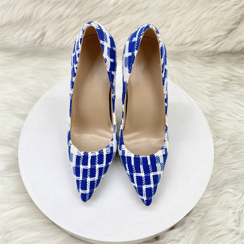 Bleu (hauteur du talon 8CM)