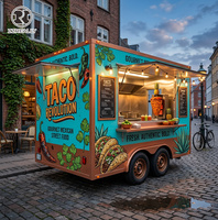 Remorque alimentaire standard européenne, camion de restauration commercial, aménagement intelligent, chariot à crêpes, churros et desserts