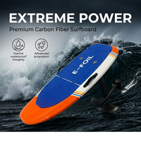 Nouvelle version améliorée : Planche électrique Efoil 8KW en fibre de carbone, 45 km/h, avec hélice robuste en alliage d'aluminium pour les eaux océaniques, SUP tout-terrain
