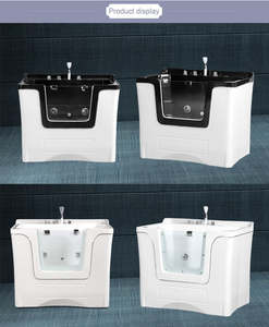 Baignoire Spa Automatique pour Animaux de Compagnie, Idéale pour le Nettoyage et le Toilettage des Petits Animaux, Évier de Bain, Piscine pour Animaux en Matière PU, Blanc Pur et Noir – Offre Spéciale - Product Image 5