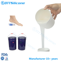 Silicone souple de qualité médicale pour la fabrication de semelle intérieure caoutchouc de silicone RTV-2 liquide