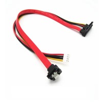 Fuente de alimentación para ordenador, adaptador SATA 7+15P pequeño de 4 pines PH20 más cable de datos para disco duro/unidad óptica, compatible con múltiples dispositivos