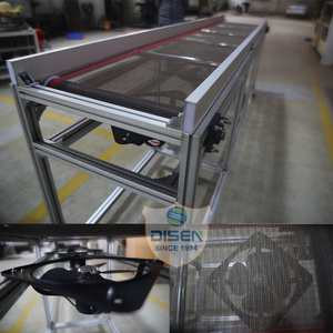 Otomatik taşıyıcı kap ve şapka soğutma konveyör masası paslanmaz çelik kemer ile beyzbol şapkası buhar ütü makineleri yapmak için - Product Image 6