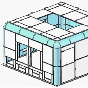 2020 Style Modular Laminar Flow HEPA Ceiling For Operation Room Hepa Filter For Operation Room