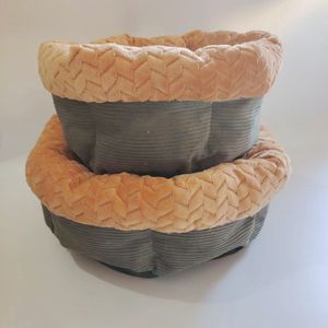 Groothandel Diepgezakte Pluche Huisdierenbedden Fabrieksdirect Verkoop Aangepaste Kleur Gezellige Ronde Huisdierennest voor Katten & Honden Bulkbestelling - Product Image 5