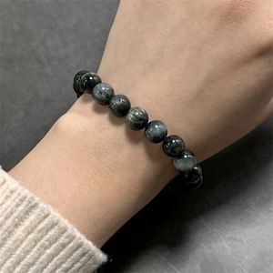 Bracelet en pierre naturelle avec perles de verre colorées, énergie masculine, logo personnalisé sans couture, vente en gros à prix réduit - Product Image 5