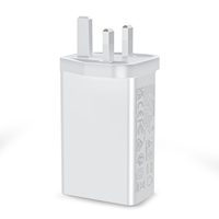 Chargeur rapide GaN PD 65W Prise UK/US/EU/AU Port USB C Chargeur de téléphone portable Type C Adaptateur de chargeur mural pour ordinateur portable tablette