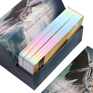 Cartas de Tarot, tarjetas francesas, negras y doradas, de Ángel - Product Image 1