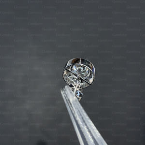 Diamants de laboratoire certifiés IGI/GIA, boucles d'oreilles de luxe en or blanc 9-18 carats serties de diamants, bijoux fins, accessoires de mariée - Product Image 3