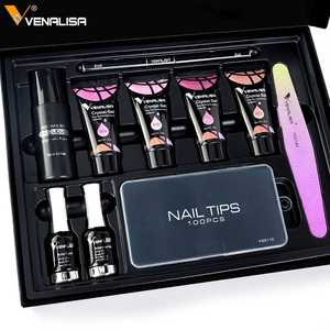 Kit Completo de <span class=keywords><strong>Uñas</strong></span> Venalisa Gel Para Extensión Esmalte de <span class=keywords><strong>Uñas</strong></span> de Gel de Polietileno Semipermanente Set de Gel UV Kit de Manicura Acrílica - Product Image 2