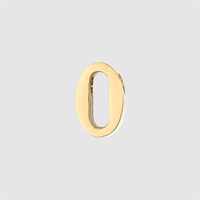 EMANCO Collier en acier inoxydable 316 plaqué or 14 carats avec chiffres arabes, breloques, pendentifs lettres diamantées, fabrication de bijoux DIY, vente en gros