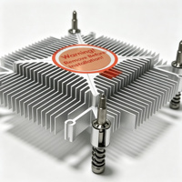 Refroidisseur de processeur sans ventilateur, dissipateur thermique en aluminium avec base en cuivre, refroidissement passif de processeur à profil bas pour mini PC de bureau Intel