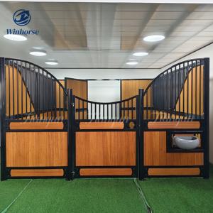 Panel Trasero de Pared para Establos de <span class=keywords><strong>Caballos</strong></span> de Alta Resistencia con Puerta, Estructura Resistente para Control de Acceso al Establo - Product Image 2