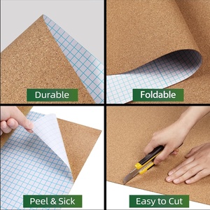 Rouleau de feuille de liège naturel auto-adhésif DINGYE de 0,06 pouce d'épaisseur pour tableau d'affichage mural, tapis de sol sportif, usage DIY - Product Image 5