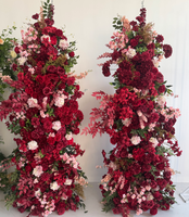 L-R344 la décoration florale artificielle la plus populaire pour arche de gâteau personnalisée, toile de fond pour mariage, demande en mariage, fête, Saint-Valentin