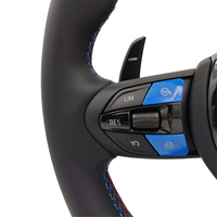 Avec volant bleu M1 M2 Button Leather M Sport pour BMW F01 F06 F10 F11 F15 F20 F22 F30 F36 M3 F80 M4 F82 M5 F90 E90 E92