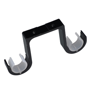 Support de <span class=keywords><strong>tringle</strong></span> à <span class=keywords><strong>rideau</strong></span> <span class=keywords><strong>double</strong></span> en fer noir de 28 mm pour <span class=keywords><strong>tringle</strong></span> à <span class=keywords><strong>rideau</strong></span> suspendue au plafond - Product Image 6