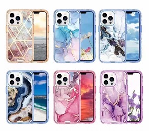 Coques de téléphone portable en <span class=keywords><strong>marbre</strong></span> tendance pour tous les téléphones, personnalisées, antichoc, protection 360°, Fundas Para Celulares - Product Image 2