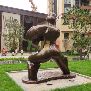 Escultura Abstracta de Fibra de Vidrio con Figura de Tai Chi, Adorno Decorativo para Parque al Aire Libre, Montaje en Suelo, Hecho a Mano y Personalizado - Product Image 1
