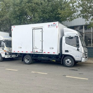 New Euro 3 Diesel Frozen Seafood Storage 5 Ton Refrigerator Meat Vegetable Fruit 4*2 Mini Refrigerated Truck Foton 4 Cylinders - Product Image 2