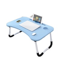 Bureau d'ordinateur portable réglable Portable plateau de lit Table multifonctionnelle Table d'ordinateur pliante