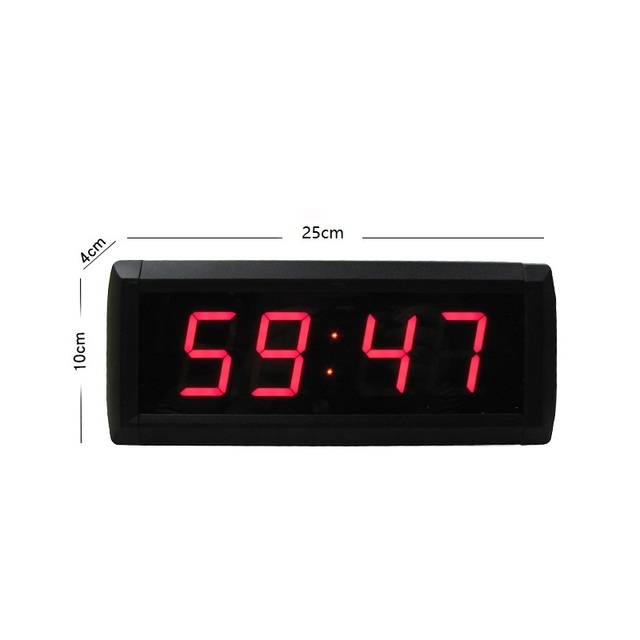 Portable 1.8 Inch Digits MM:SS Format Digital Countdown Countup Timer Custom Clock Stopwatch Function for Study Back to School