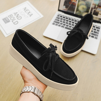 Mocassins en daim pour hommes, souples et confortables, à enfiler, chaussures décontractées pour la marche, printemps-été, toutes tailles