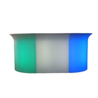 Vente directe usine – Bar lumineux LED domestique au design moderne et actuel, personnalisable, en rotomoulage