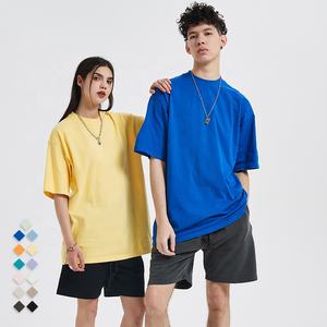 Toptan ağır pamuk boy Tshirt baskı logosu özel artı boyutu T Shirt erkekler için - Product Image 2