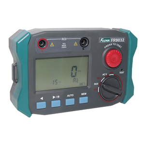 Fuzrr F9032 पोर्टेबल आरसीडी ब्रेकर टेस्टर एसी 750v <span class=keywords><strong>dc</strong></span> 1000v वोल्टेज मीटर 4 अंक एलसीडी डिस्प्ले मैनुअल ऑटो परीक्षण स्विच - Product Image 2