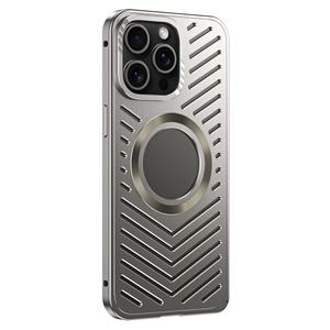 Coque de téléphone magnétique en aluminium à dissipation thermique pour iPhone 15 13 12 14 16 <span class=keywords><strong>Pro</strong></span> Max Type Snap Housse antichoc amovible - Product Image 1
