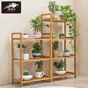 Simple floor-standing indoor flower stand, balcony-specific succulent plant <b>shelf</b>, living room multi-tiered storage <b>rack</b>, - Product Image 5
