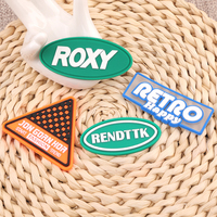 Écussons nominatifs personnalisés faits main en caoutchouc et PVC, gaufrés et à coudre, avec décorations de paillettes, forme ronde pour chapeaux - Marque OEM