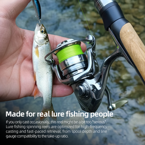 بكرة صيد BEARKING بـ 5+1 محامل من الفولاذ المقاوم للصدأ، نظام دفع بنسبة 5.2:1، قوة قصوى 15 كجم، بكرة صيد دوارة من سلسلة CAESAR - Product Image 5