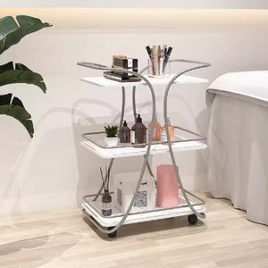 Chariot de beauté LE, chariot à outils de salon de coiffure, étagère de beauté à 3 niveaux, chariot de salon de beauté - Product Image 2