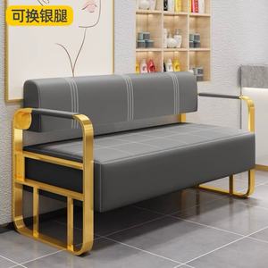 Golden Salon Furniture Beauty Salon Barber Shop Waiting Chair High Quality Waiting Sofa - Product Image 2