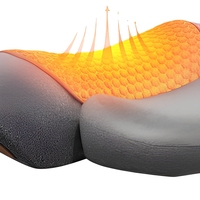 Coussin de massage cervical ergonomique, support de nuque, coussin chauffant, masseur USB pour le dos et la taille, pour la maison et le bureau