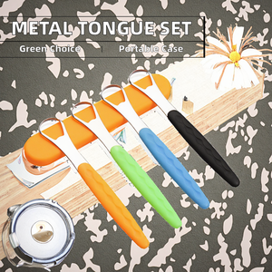 Too Care – Nouvelle version écologique : Ensemble de brosses nettoyantes pour la langue en métal avec étui de voyage - Product Image 2