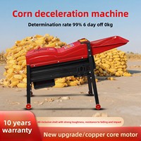 Petit ménage agricole nouvelle batteuse de maïs électrique à double usage entièrement automatique noyau de moteur de décortiqueur de maïs sec et humide épaissi