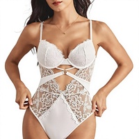 Body Corset Sculptant Architectonic Sovereign en Dentelle Évidée, Robuste et Séduisant pour Femme