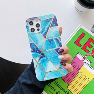 Electroplate geometric Marble Phone Case For <span class=keywords><strong>iPhone</strong></span> 11 <span class=keywords><strong>12</strong></span> Pro Max Soft TPU IMD Marble Back Cover For <span class=keywords><strong>iPhone</strong></span> 11 <span class=keywords><strong>12</strong></span> Case - Product Image 3